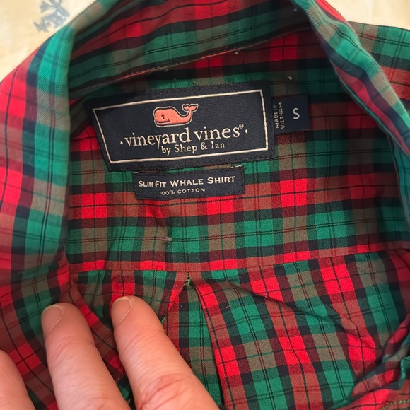 Vineyard Vines Men’s Sljm Fit Whale Shirt - Size Small - Picture 1 of 2